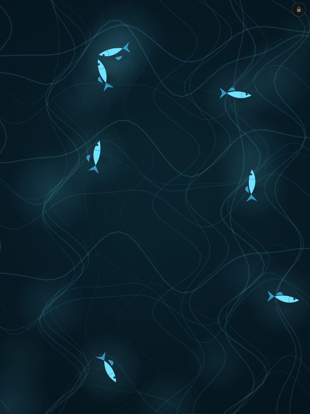 Paw Hunt on an iPad, the pond with seven fish
